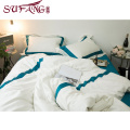 Luxury hotel Used hotel bedding set 100% cotton with cheapest price and high quality